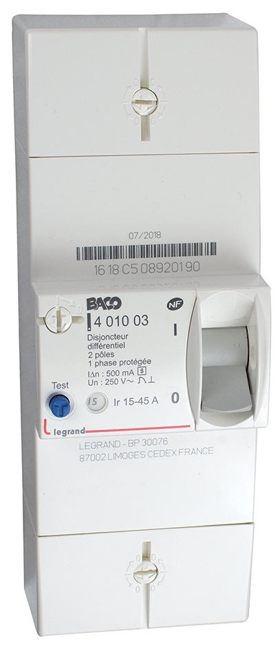 DISJONCTEUR BIPO 45A SELECTIF 6930061 *